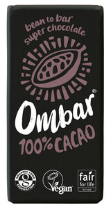 Ombar 100% Cacao 35g organic and vegan - Greenlands Health Store