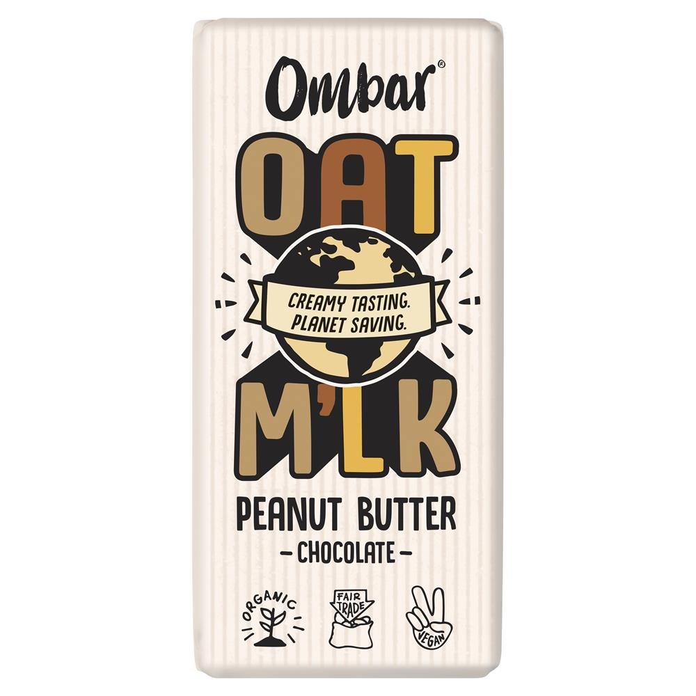 Ombar Oat M'lk Peanut Butter Chocolate Bar 70g - Greenlands Health Store