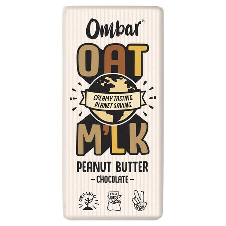 Ombar Oat M'lk Peanut Butter Chocolate Bar 70g - Greenlands Health Store