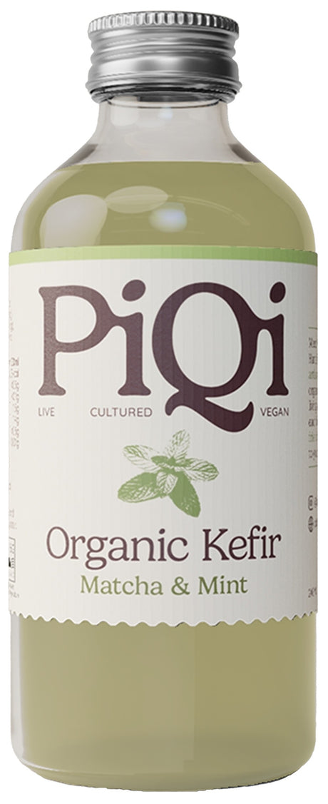 PiQi Organic Matcha Mint Kefir - Fermented 240ml - Greenlands Health Store