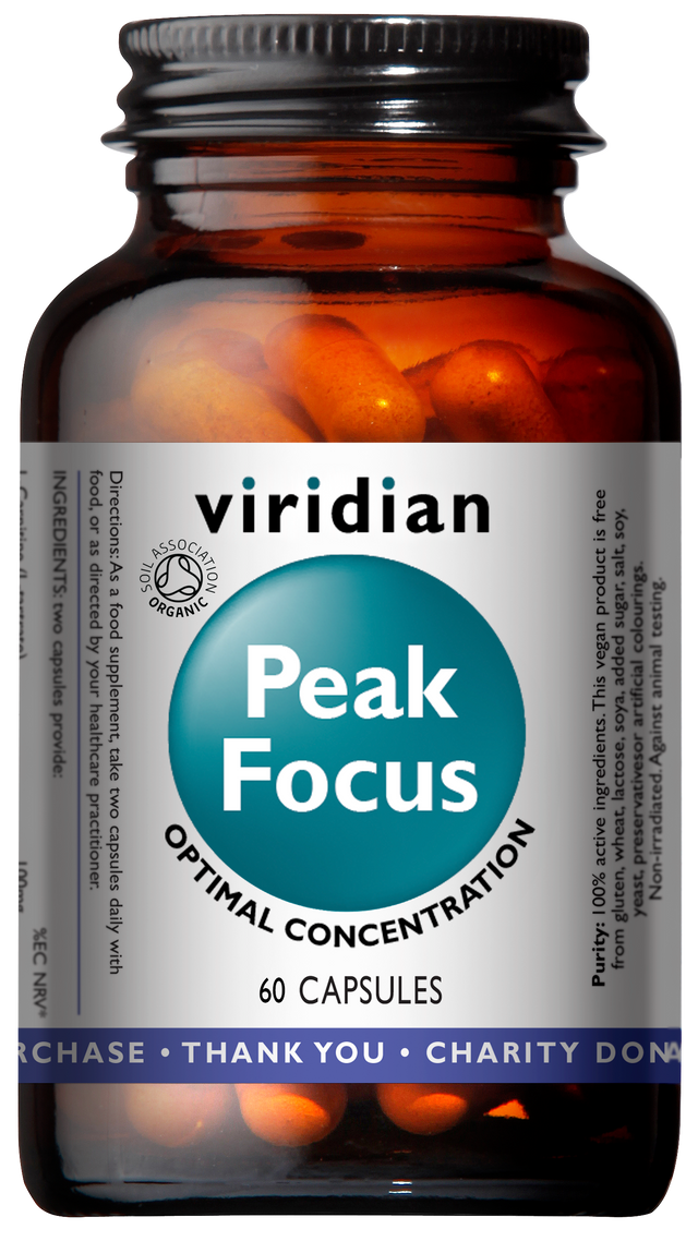 Viridian Organic Peak Focus - Greenlands Health Store