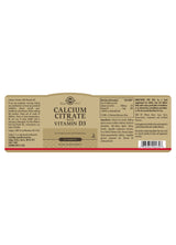 Calcium Citrate with Vitamin D3 Tablets - Greenlands Health Store