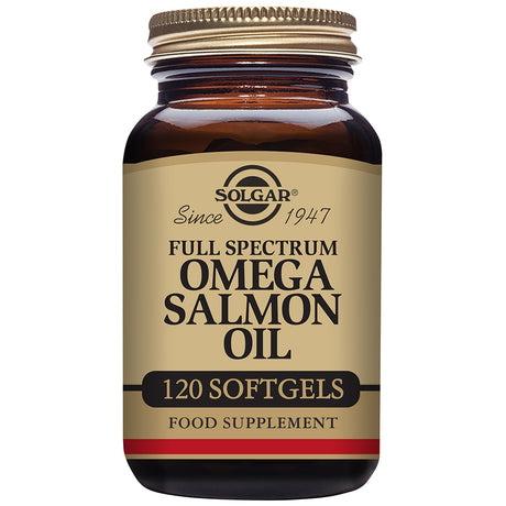 Solgar® Full Spectrum Omega Salmon Oil Softgels - Pack of 120 - Greenlands Health Store