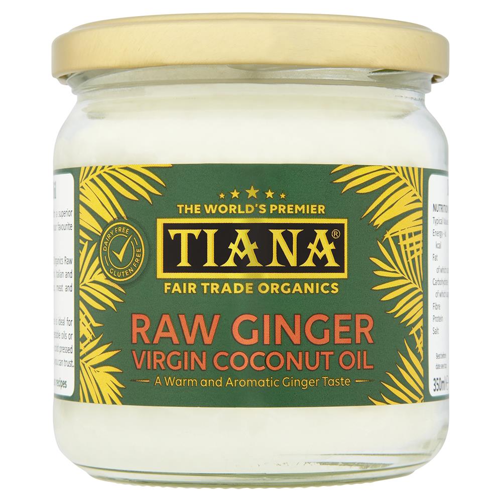TIANA Premium Raw Ginger Virgin Coconut Oil 350ml - Greenlands Health Store