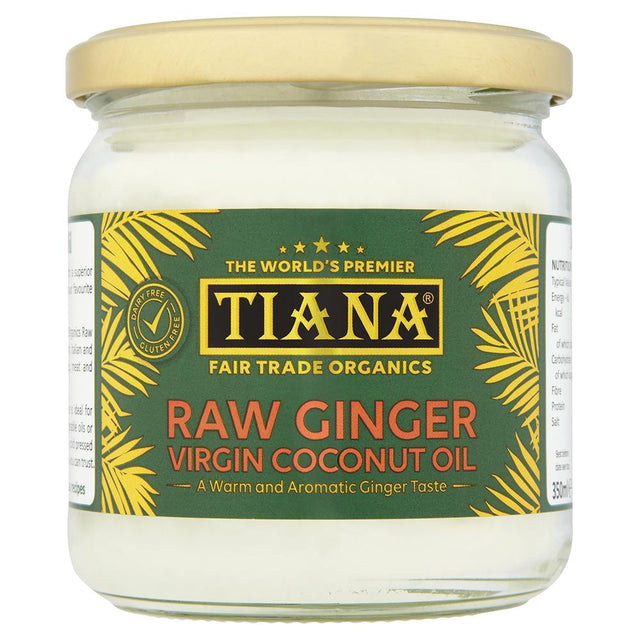 TIANA Premium Raw Ginger Virgin Coconut Oil 350ml - Greenlands Health Store