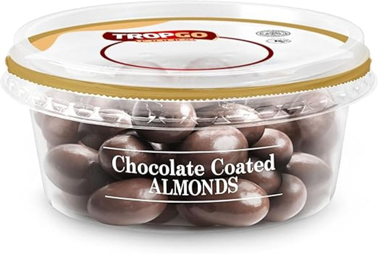 Tropgo Chocolate Coated Almonds 150g - Greenlands Health Store