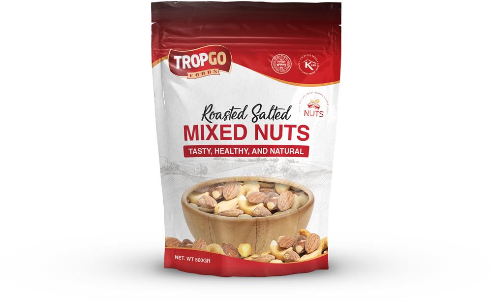 Tropgo Roasted Salted Mixed Nuts 500g - Greenlands Health Store