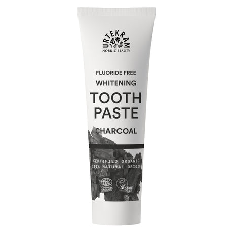 Urtekram Charcoal Whitening toothpaste 75ml - Greenlands Health Store