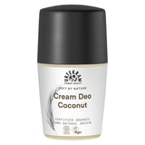Urtekram Coconut Cream Deodorant Roll On 50ml. Organic - Greenlands Health Store