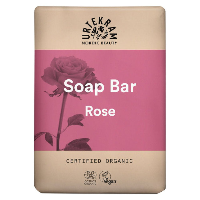 Urtekram Rose bar soap 100g Organic - Greenlands Health Store