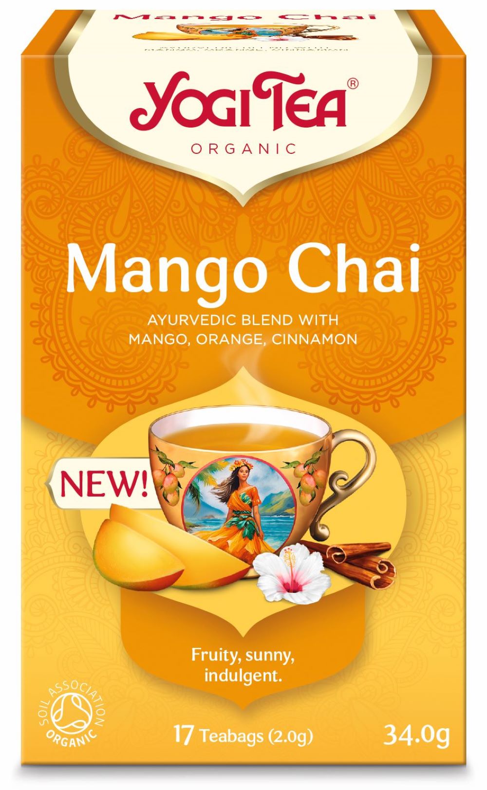Yogi Tea Mango Chai Organic 17 Teabags - Greenlands Health Store