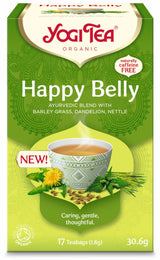 Yogi Tea Happy Belly Organic 17 Teabags - Greenlands Health Store