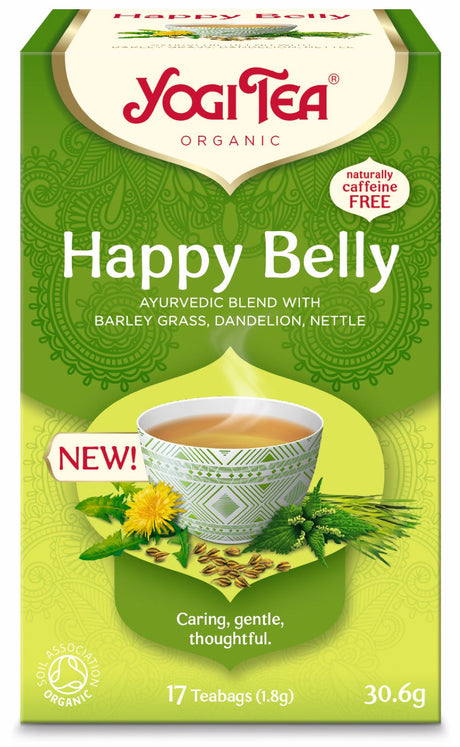 Yogi Tea Happy Belly Organic 17 Teabags - Greenlands Health Store