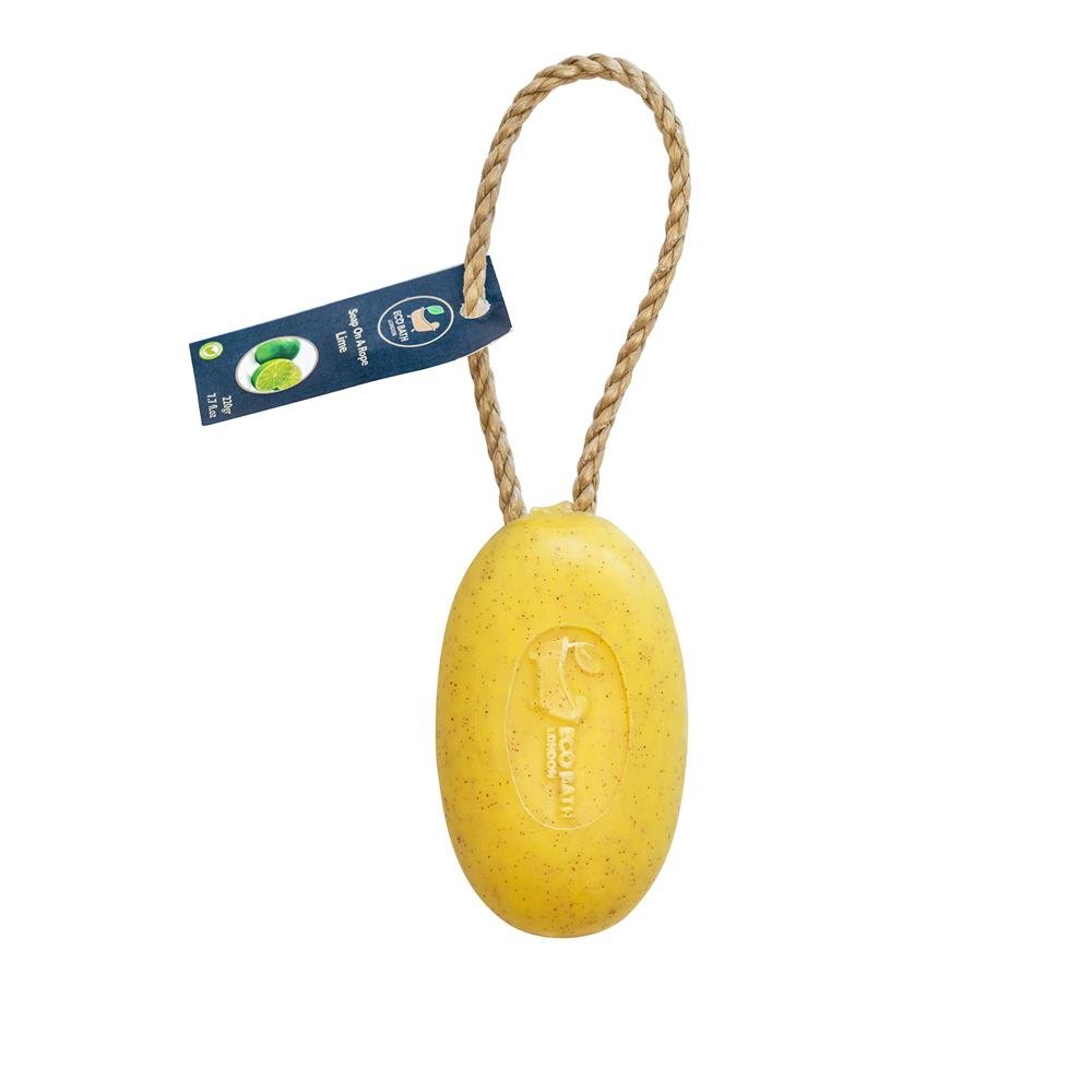 Eco Bath London Lime Soap On A Rope - 220g - Greenlands Health Store