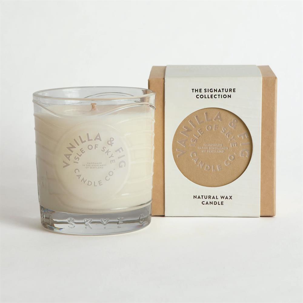 Vanilla & Fig Island Natural Wax Candle 9.1cm x 8cm x 8cm - Greenlands Health Store