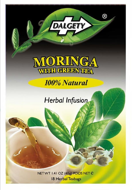Dalgety Moringa & Green Tea 18 Teabags - Greenlands Health Store