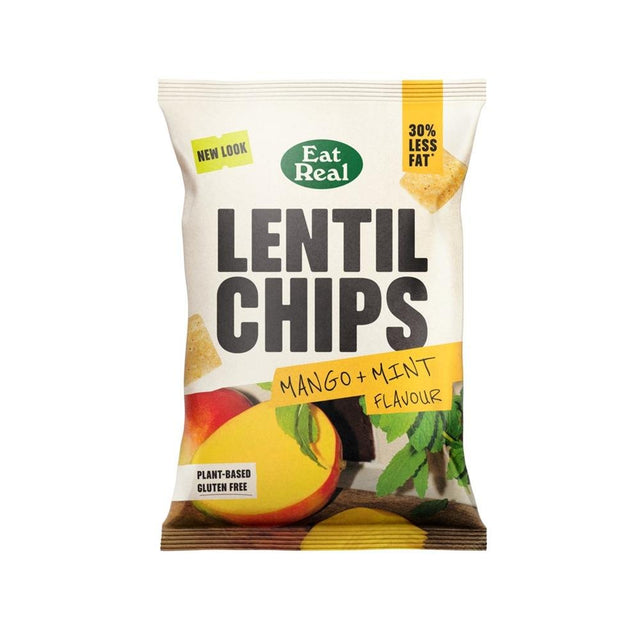 Eat Real Lentil Chips Mango & Mint 95g - Greenlands Health Store