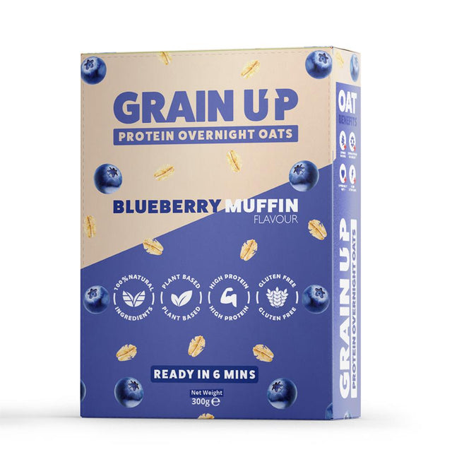 Grain UP Overnight Oats Blueberry Muffin - 300g - Greenlands Health Store