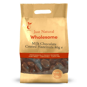 Milk Chocolate Coated Hazelnuts 80g - Greenlands Health Store