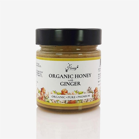 Honey Heaven Organic Honey with Ginger 300g - Greenlands Health Store