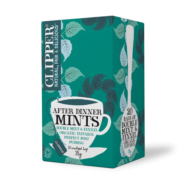 Clipper Organic After Dinner Mints Double Mint Infusion 20 bags - Greenlands Health Store