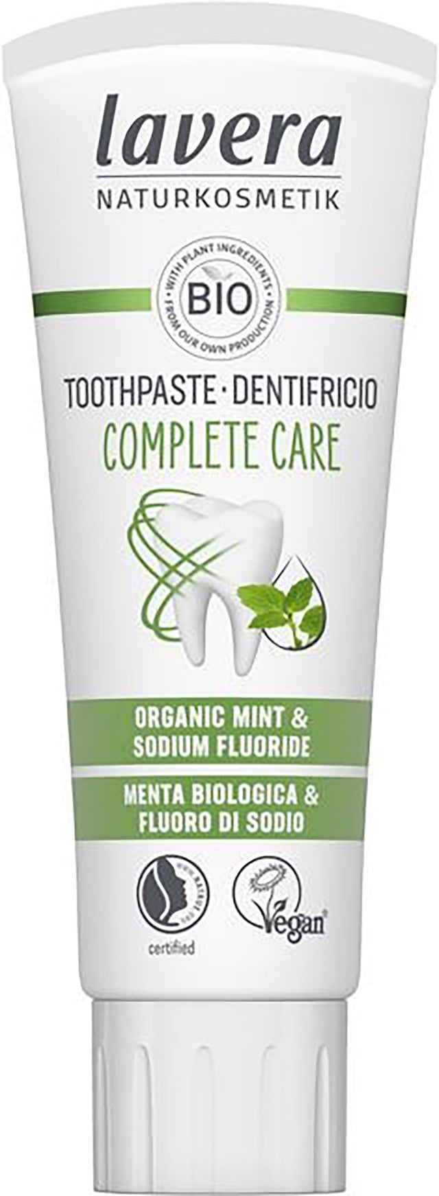 Lavera Complete Care Toothpaste Mint (with fluoride) 75ml - Greenlands Health Store