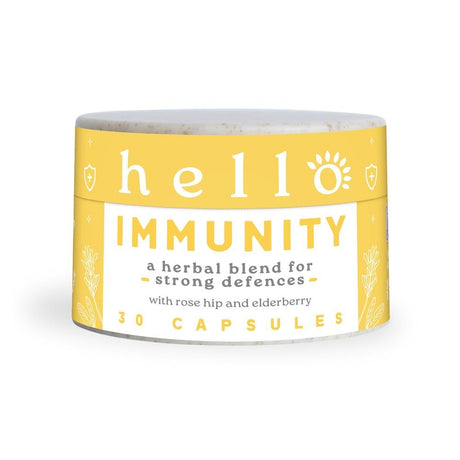 Hello Immunity natural daily support 400mg 30 caps - Greenlands Health Store