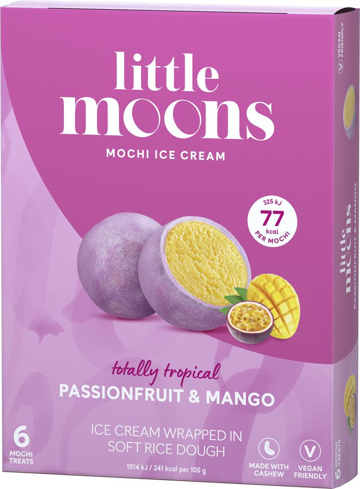 Tropical Passionfruit & Mango Mochi Ice Creams 6 pack 192g - Greenlands Health Store
