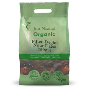 Organic Pitted Deglet Nour Dates 250g - Greenlands Health Store