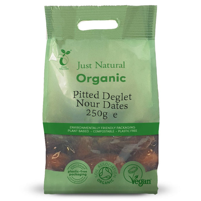 Organic Pitted Deglet Nour Dates 250g - Greenlands Health Store