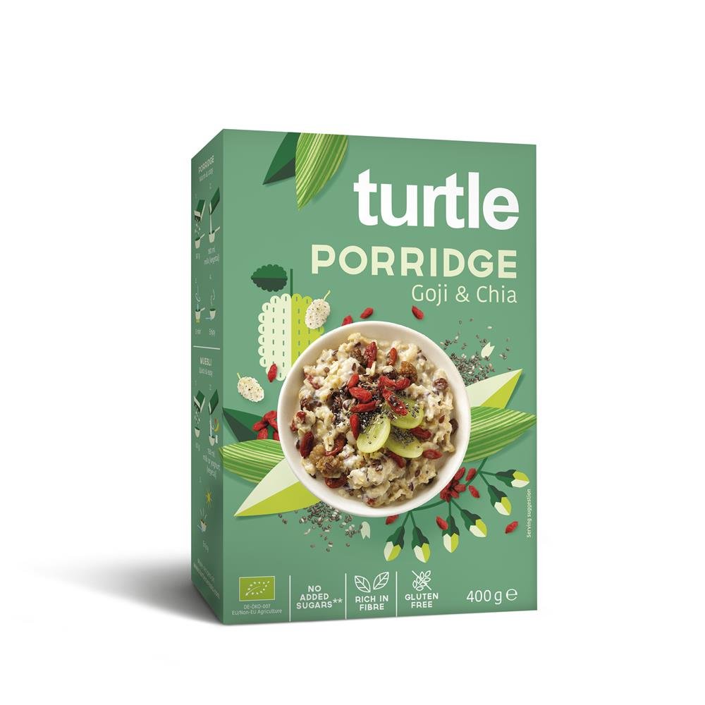 Turtle Porridge Goji & Chia 400g Organic & Gluten Free - Greenlands Health Store