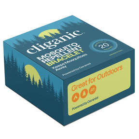 UK Cliganic Repellent Bands 20 Individual Units EVA Bracelets - Greenlands Health Store