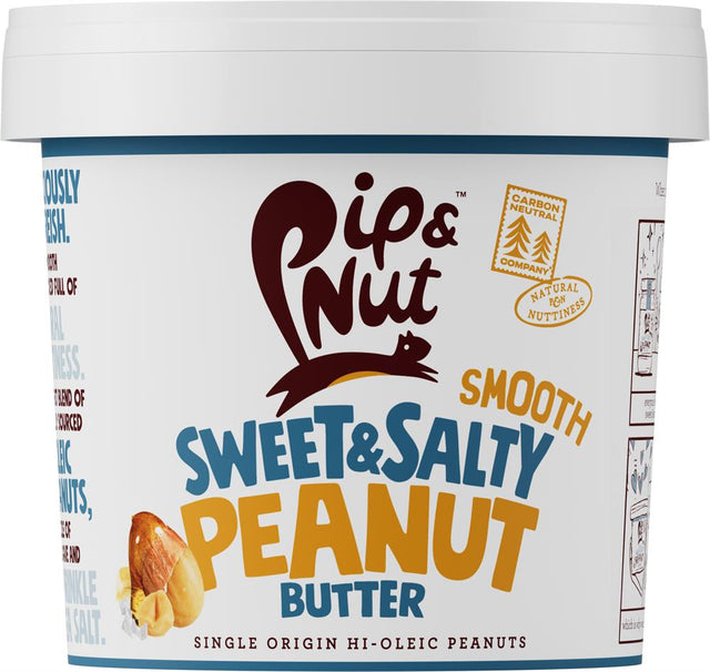 Pip & Nut Sweet and Salty Smooth Peanut Butter 1000g - Greenlands Health Store