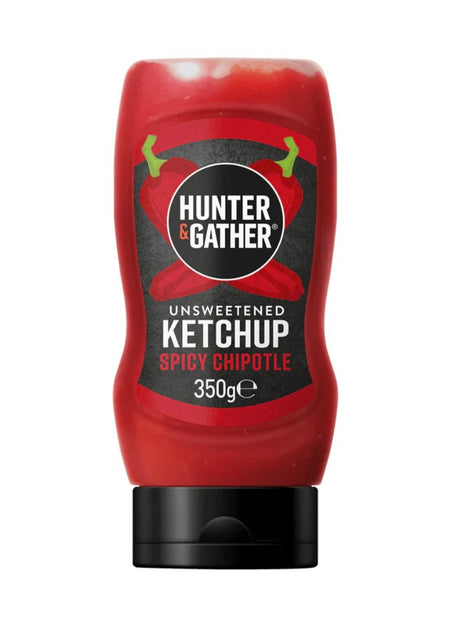 Hunter & Gather Unsweetened Spicy Chipotle Ketchup Squeezy 350g - Greenlands Health Store