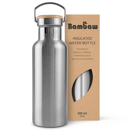 Bambaw | Insulated steel bottle - 500ml - Greenlands Health Store