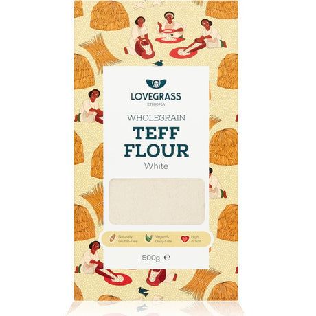 Wholegrain White Teff Flour 500g - Greenlands Health Store