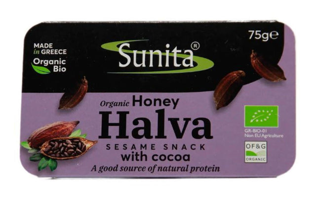 Organic Dark Chocolate Halva 75g - Greenlands Health Store