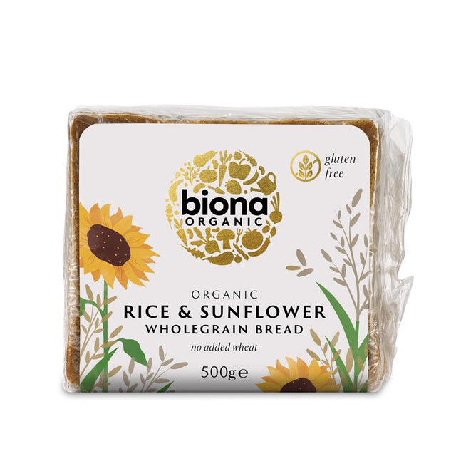 Organic Rice & Sunflower Seed Bread 500g - Greenlands Health Store