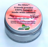 Organic Tooth Powder Peppermint in a glass jar - (plastic free). - Greenlands Health Store