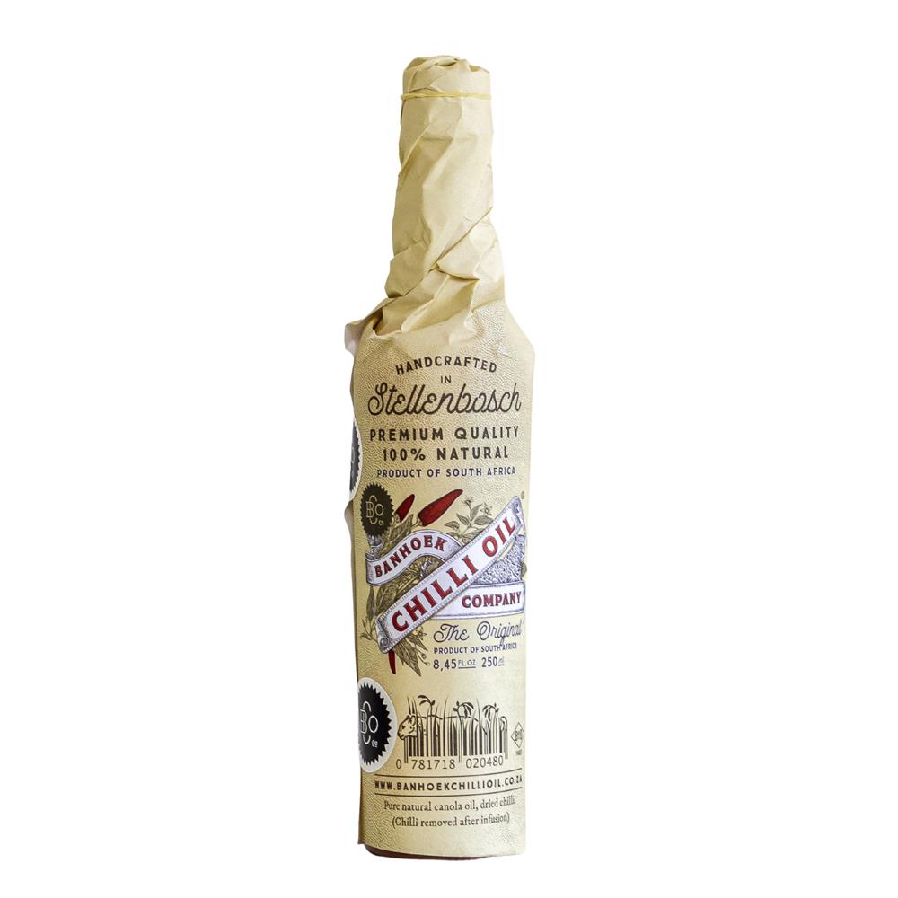 Banhoek Chilli Oil Wrapped 250ml 100% Natural - Greenlands Health Store
