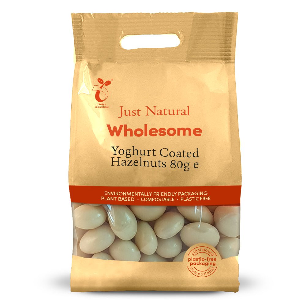 Yoghurt Coated Hazelnuts 80g - Greenlands Health Store