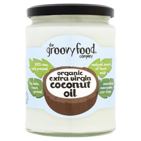 The Groovy Food Company Organic Extra Virgin Coconut Oil 500ml - Greenlands Health Store