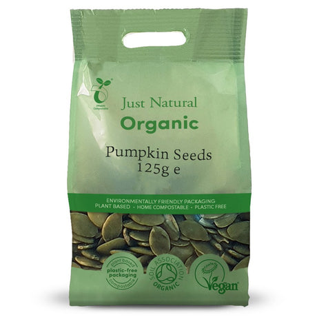 Organic Pumpkin Seeds 125g - Greenlands Health Store