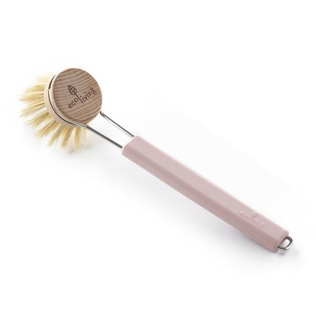 Ecoliving Dish Brush Pink With Replaceable Head - 1 Unit - Greenlands Health Store
