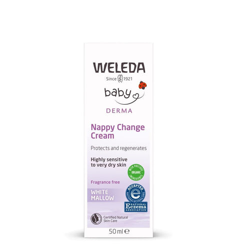 White Mallow Nappy Change Cream 50ml - Greenlands Health Store