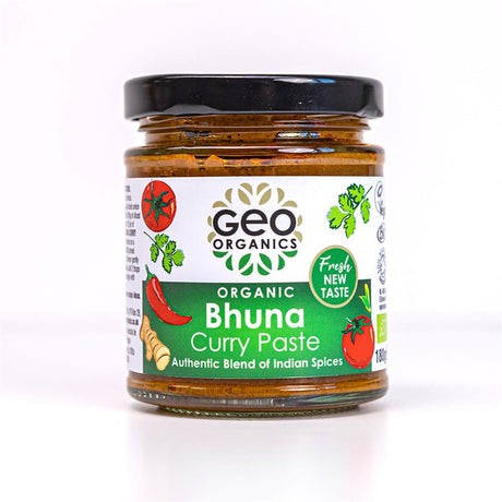 Pastes - Org Bhuna Curry Paste 180g - Greenlands Health Store