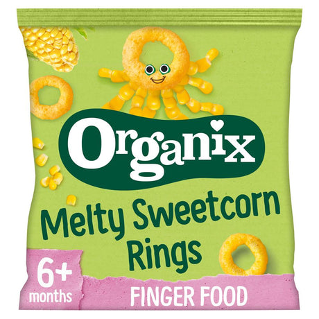 Melty Sweetcorn Rings Organic Baby Finger Food Snack 20g - Greenlands Health Store