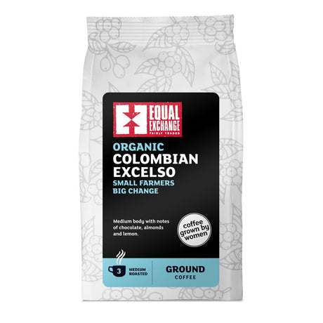 Organic & Fair Trade Colombian Excelso Roast & Ground Coffee 200g - Greenlands Health Store