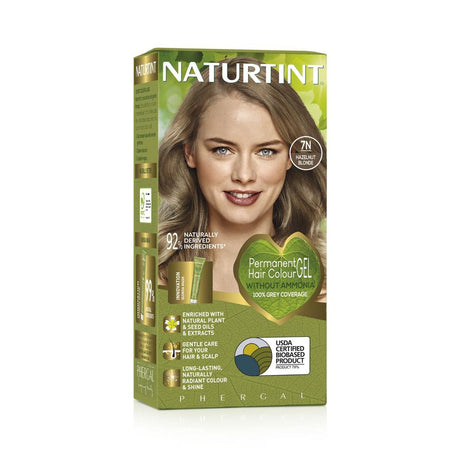 Permanent Hair Colourant Hazelnut Blonde 7N 170ml - Greenlands Health Store