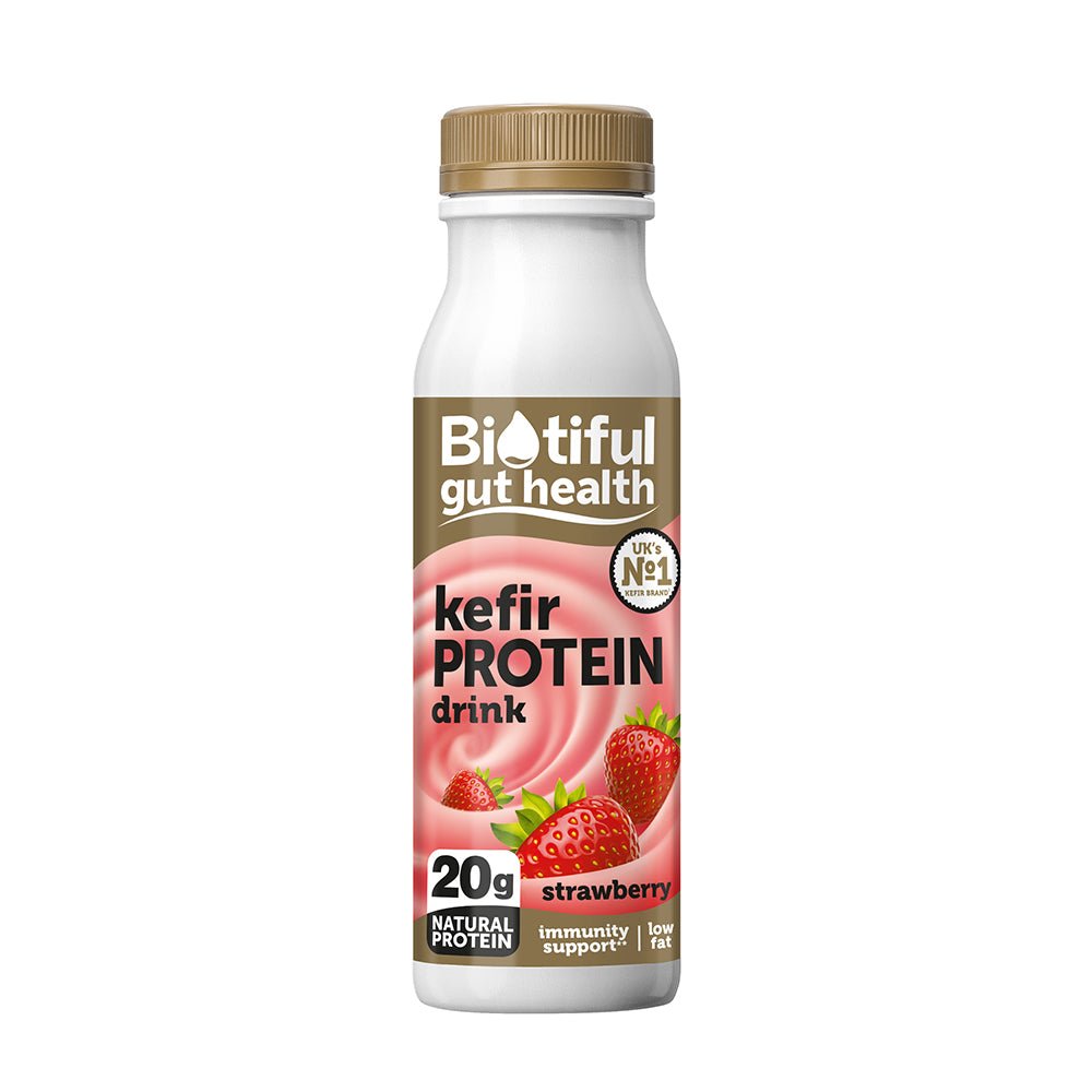 Kefir High Protein Strawberry Drink 330ml - Greenlands Health Store